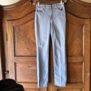 NYDJ LIght Grey Slimming Straight Leg Jeans